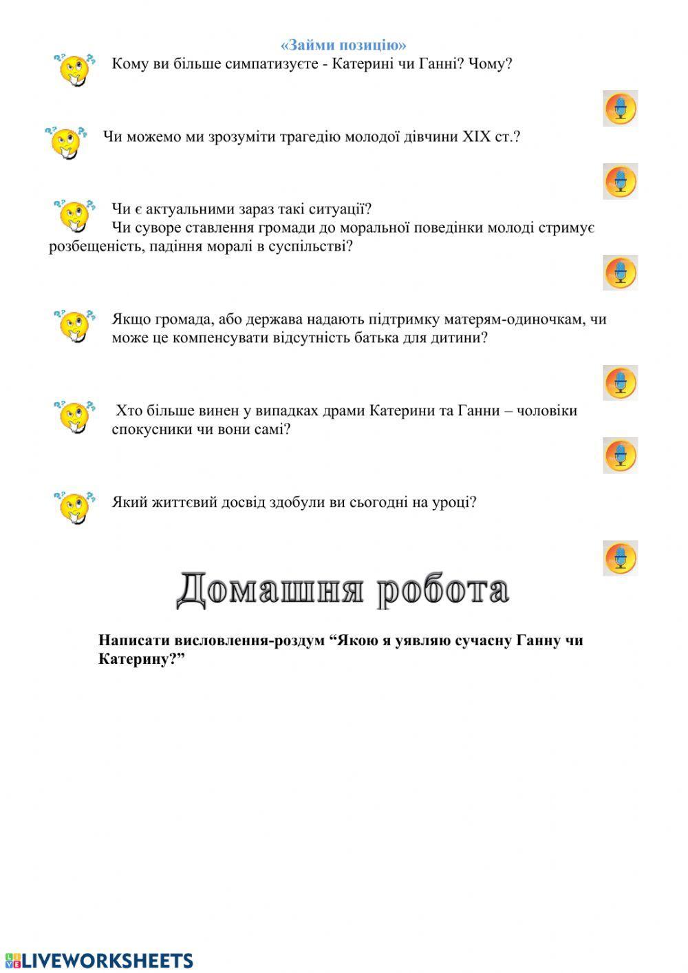 Шевченко Т. Жіноча доля в творах