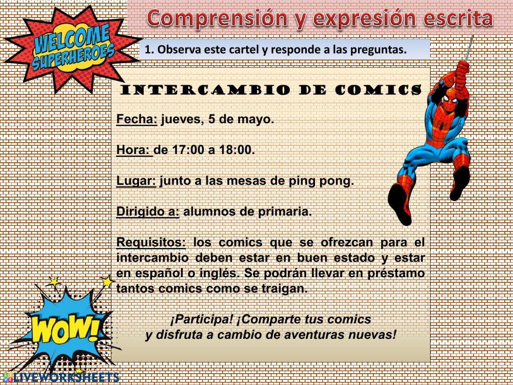 Comprensión Escrita Comics