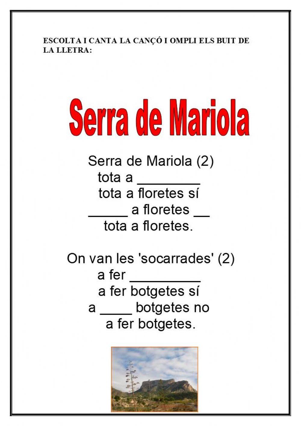 Serra de mariola