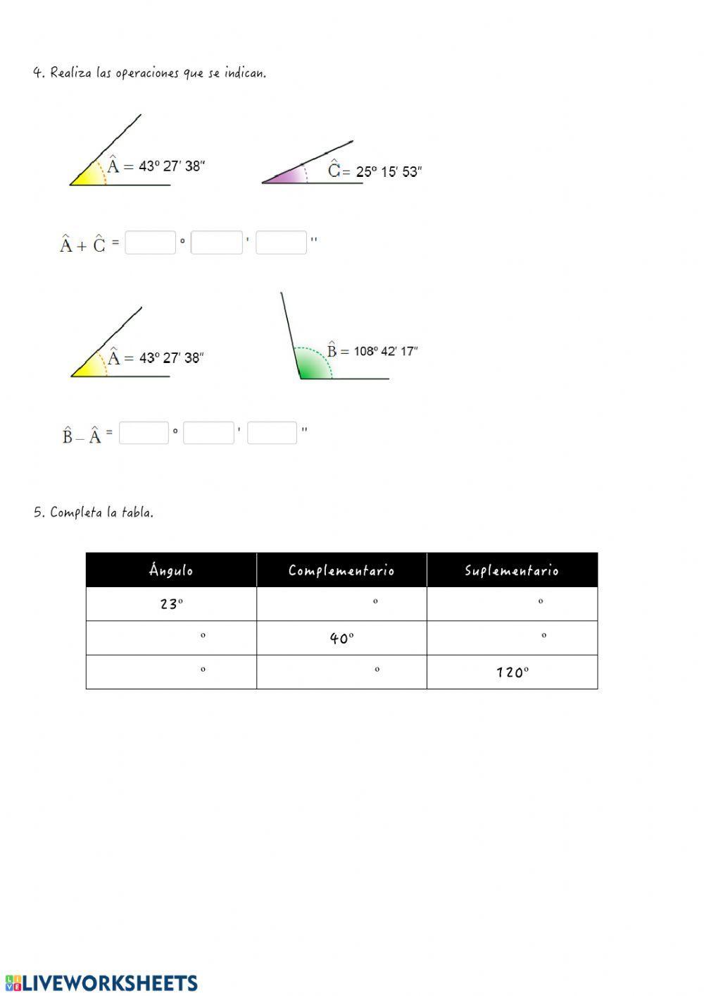 Operaciones Sistema Sexagesimal