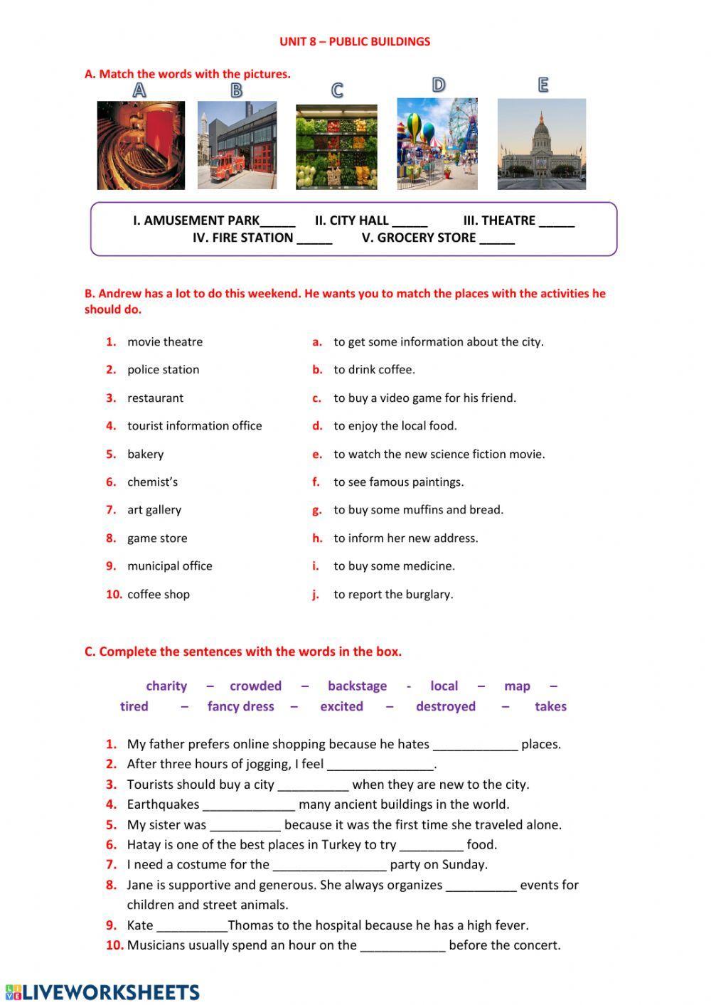 7th Grade - Unit 8 - Worksheet 2