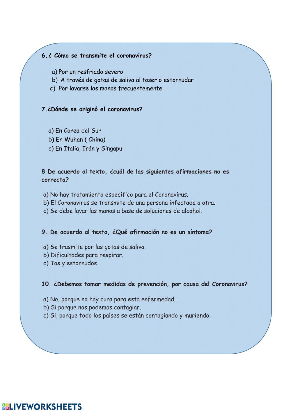Descripcion del coronavirus
