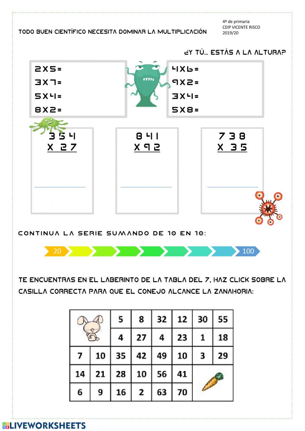 Multiplicaciones I