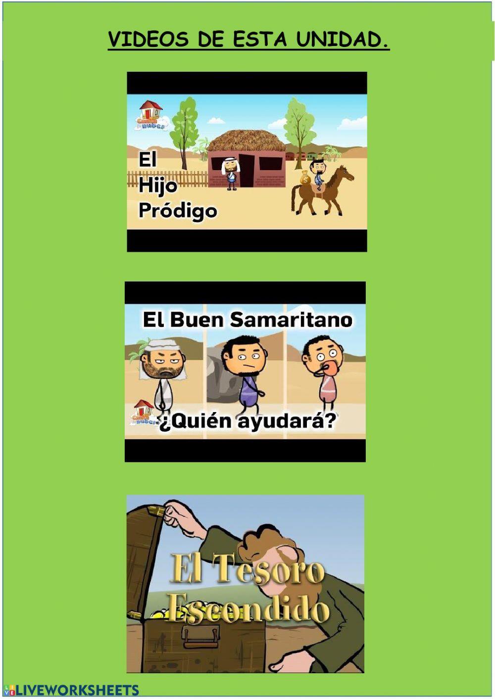 Jesús nos enseña con Parábolas 2º de Primaria. CEIP. AL-ÁNDALUS