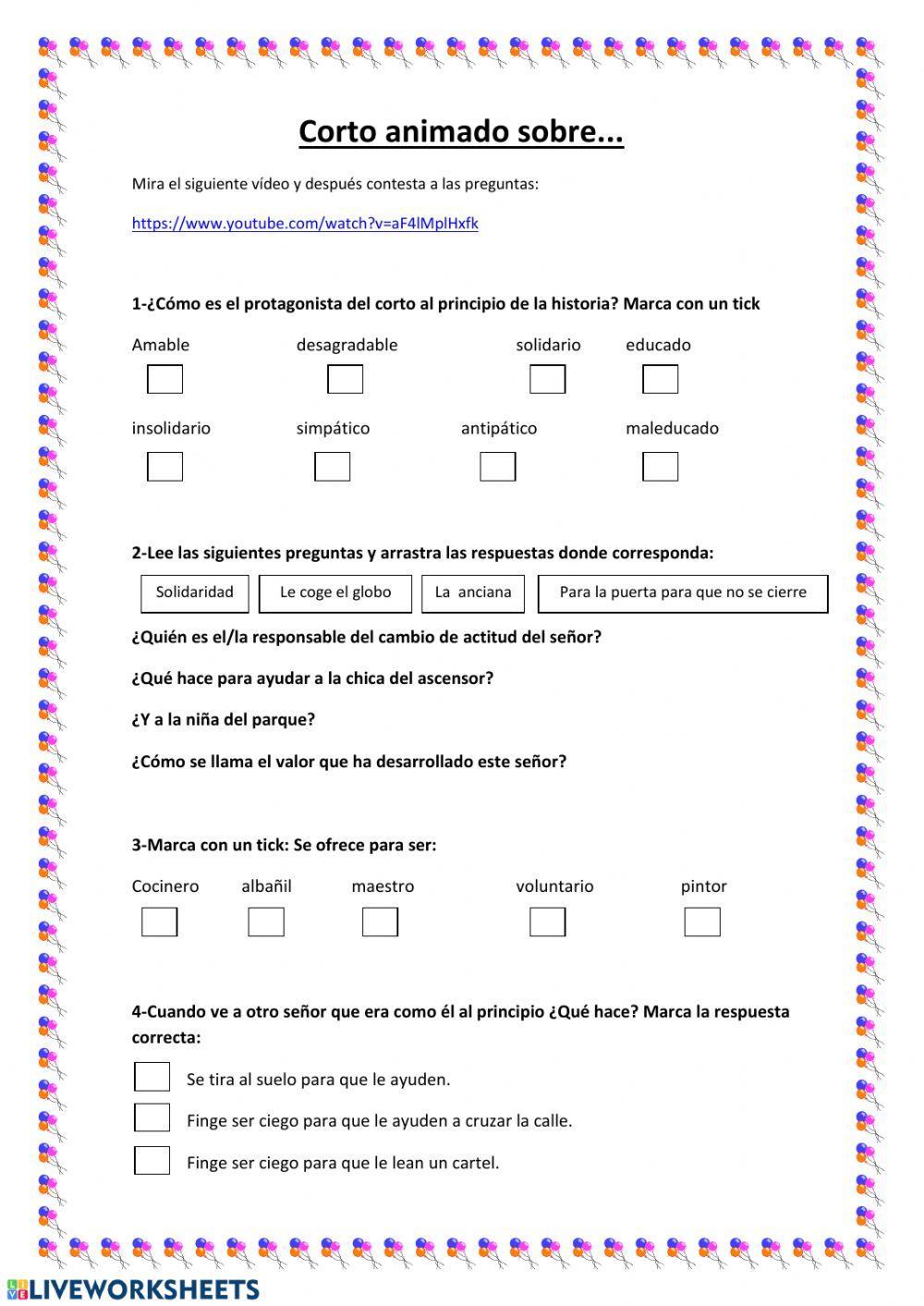 Corto sobre solidaridad