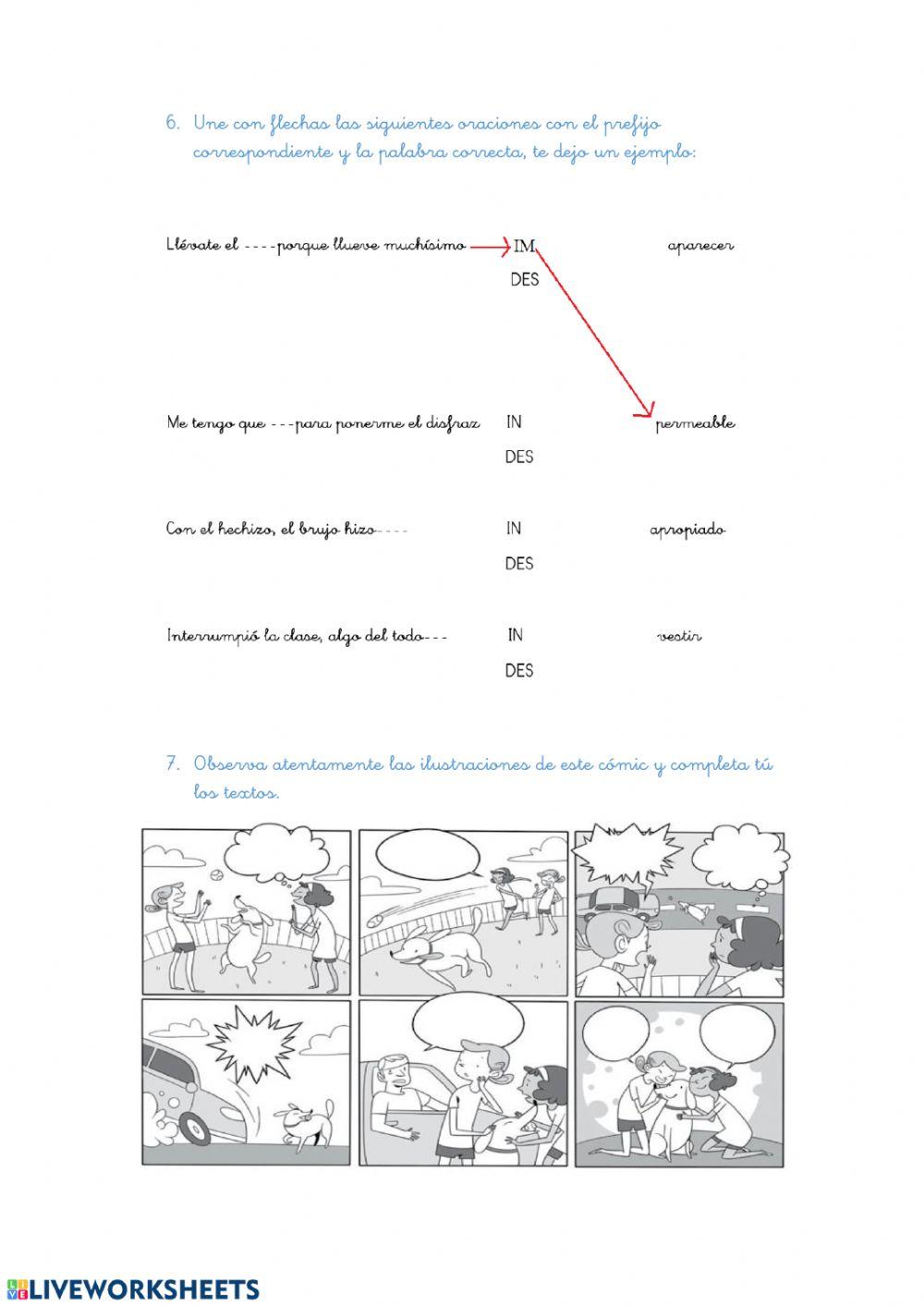 Examen lengua tema 9
