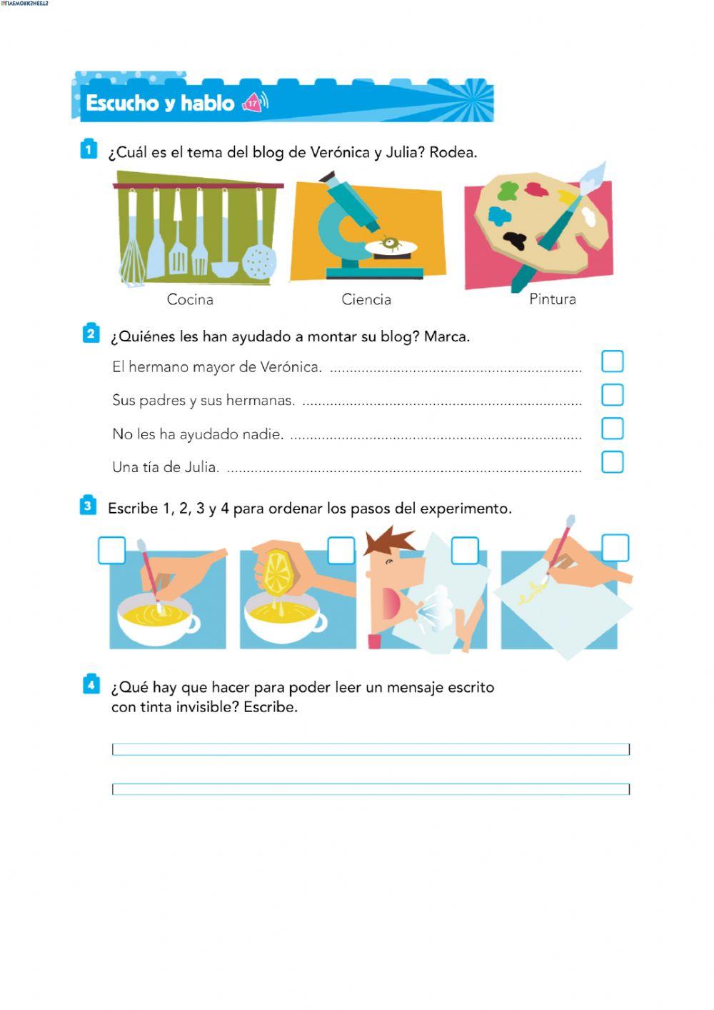 Comprensión Oral - El blog de ciencia