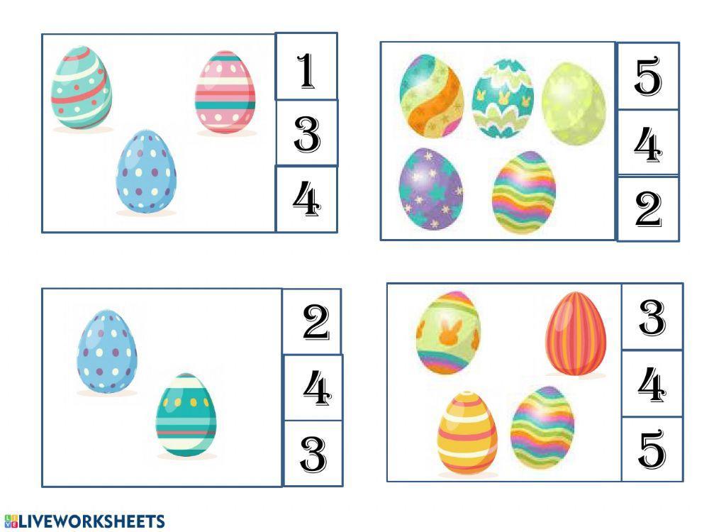 Contamos huevos de Pascua