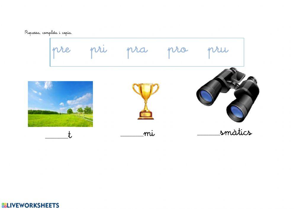 Grup consonantico pr