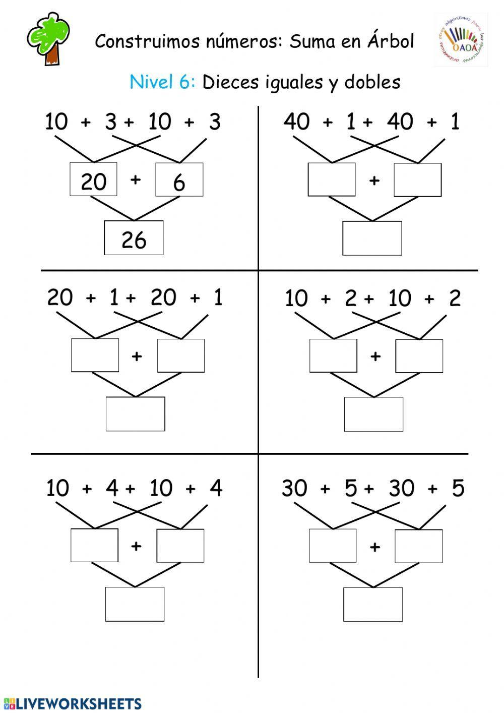OAOA - Sumas en Árbol