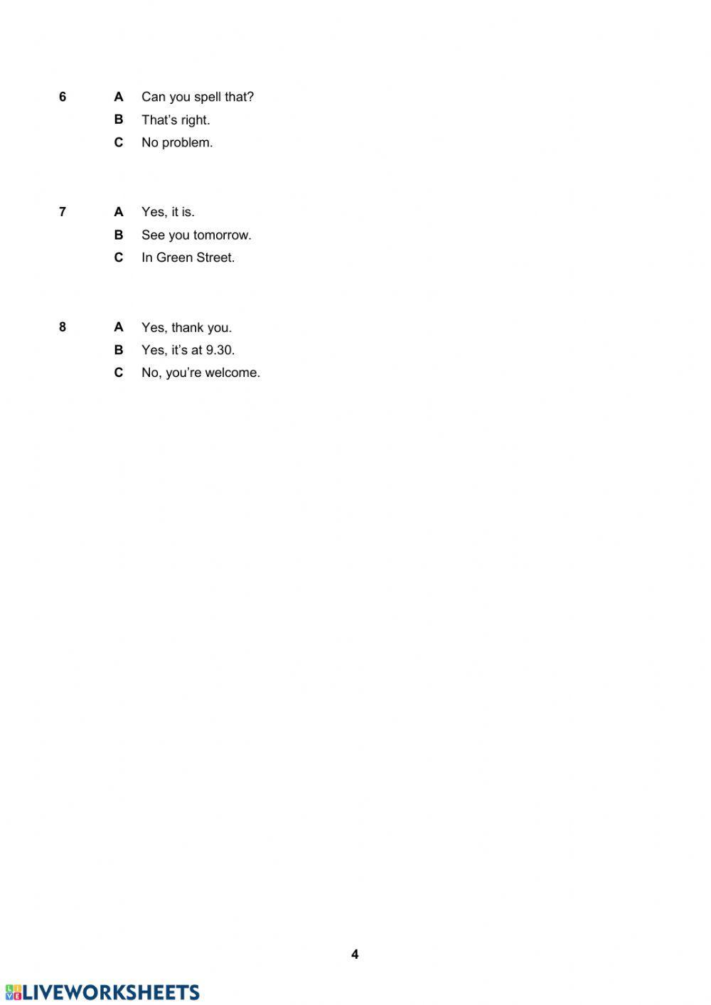 Empower A2 - Unit 1 Progress Test