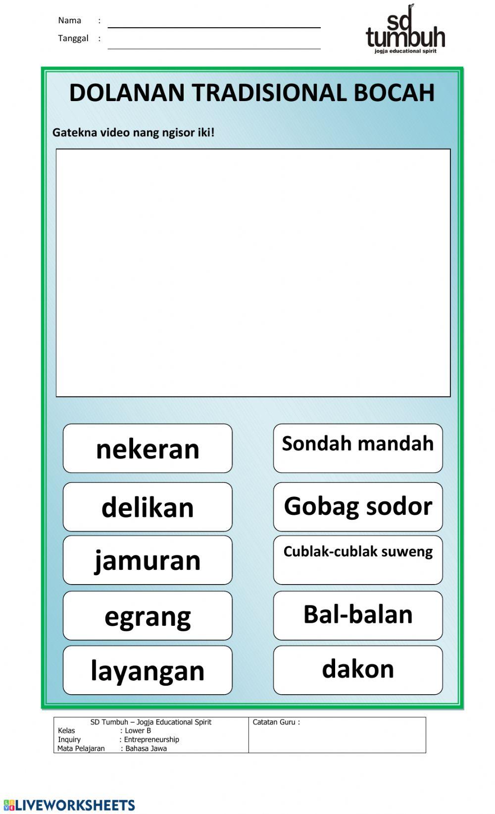 Tugas Dongeng Bahasa Jawa 4C