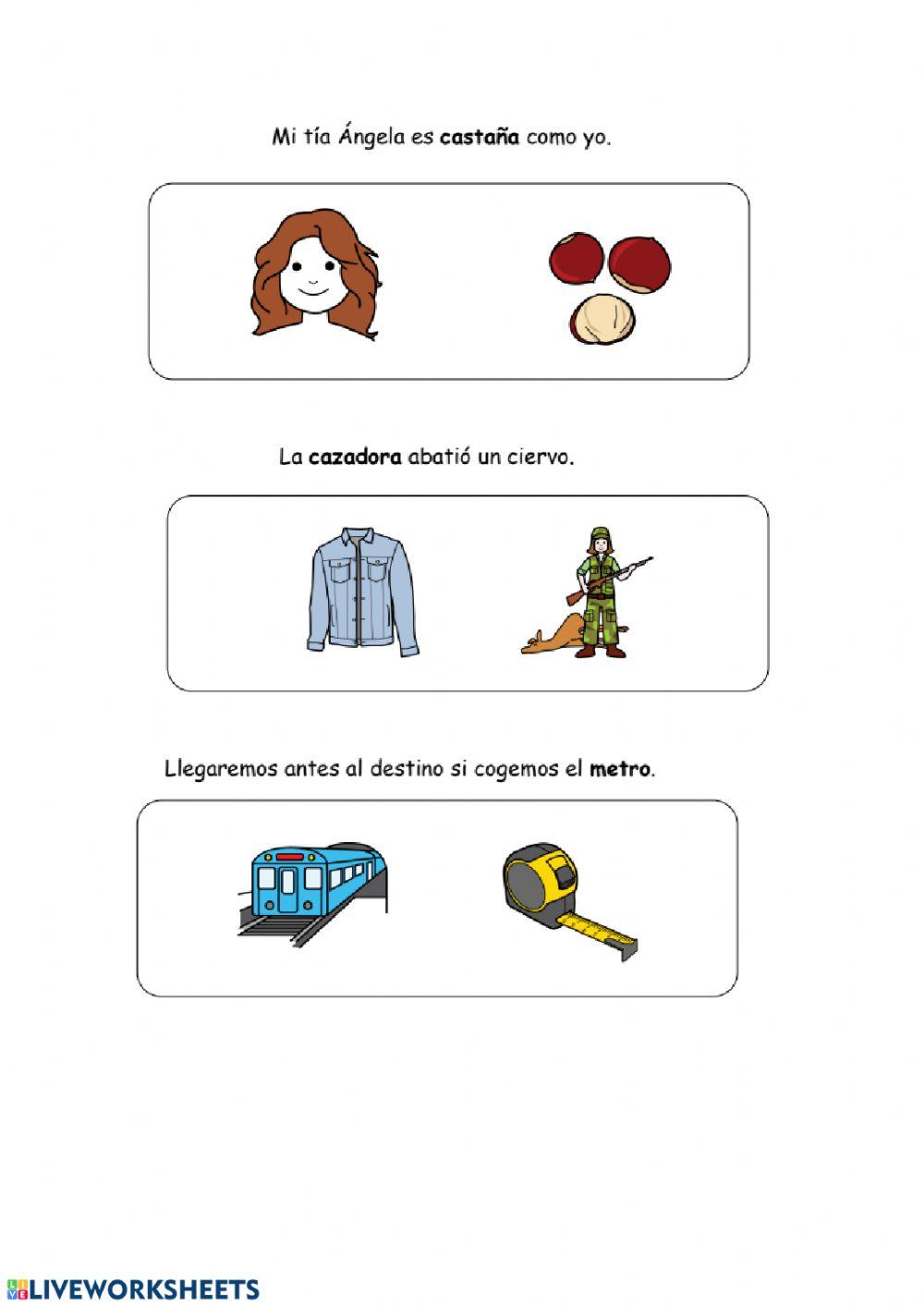 Palabras Polisémicas