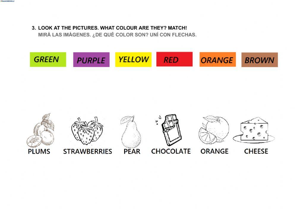 The Very Hungry Caterpillar - Colours and Food