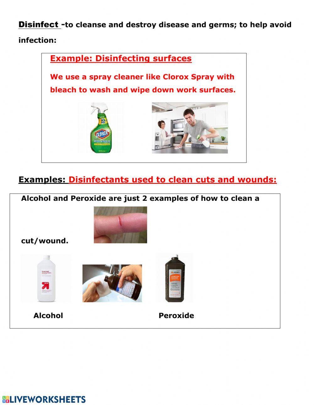 Food Safety worksheet Live Worksheets