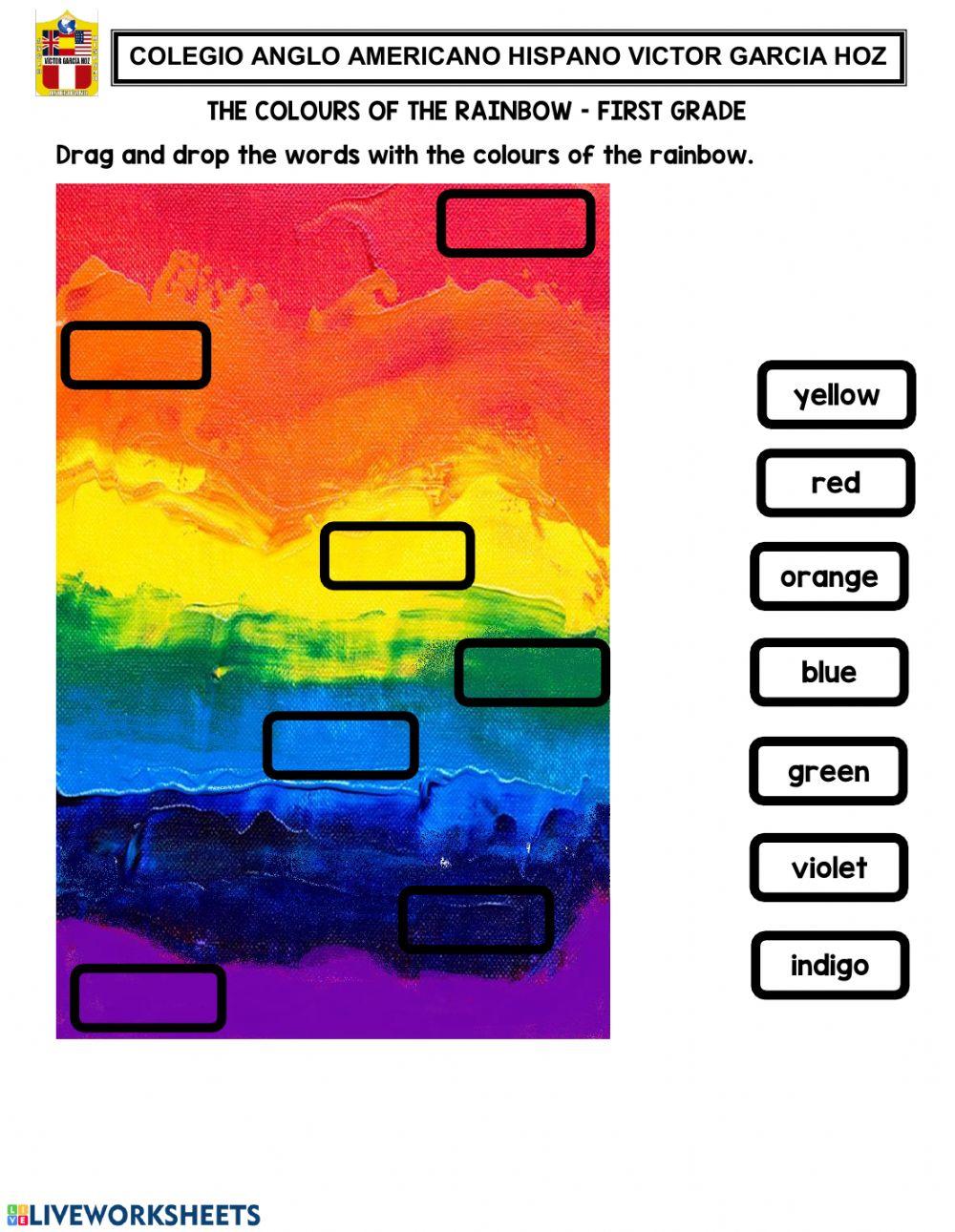 The colours of the rainbow – first grade