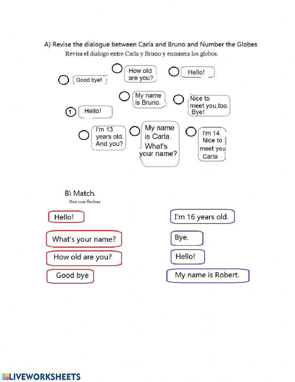 Introducing yourself