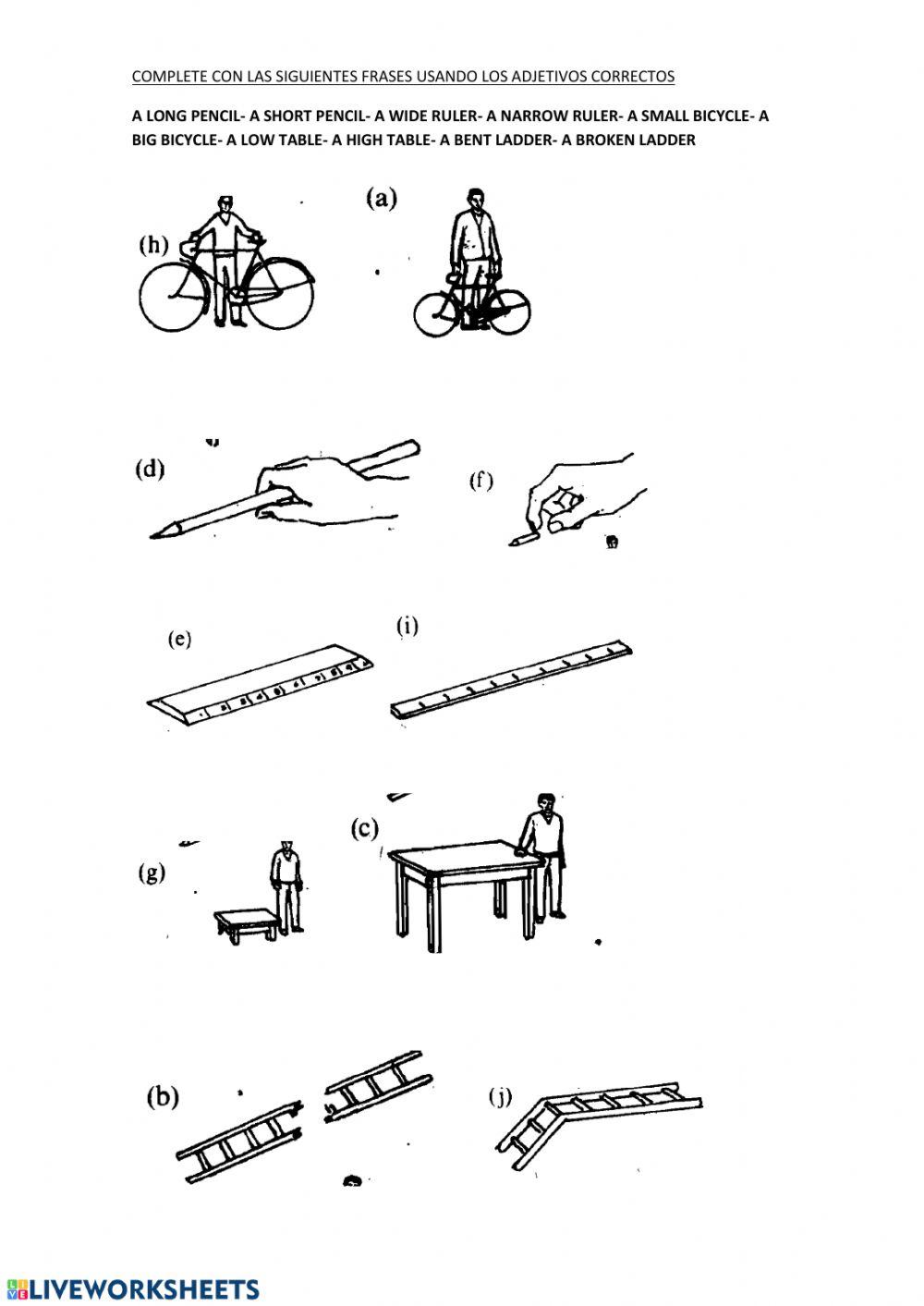 Adjetives and opposites