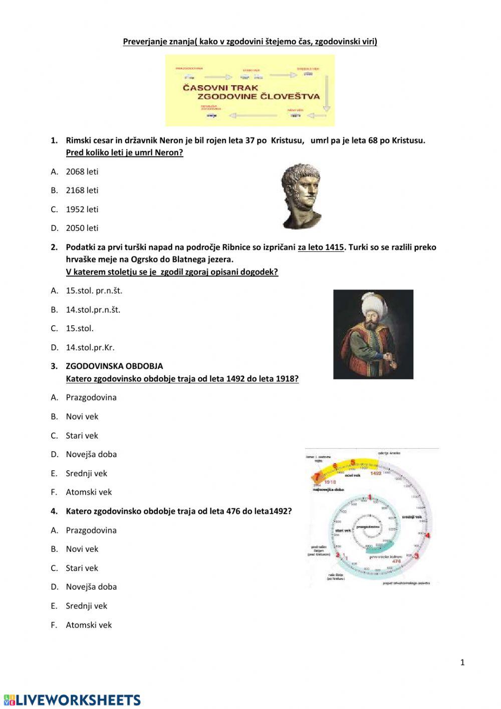 Kako delimo in merimo zgodovinski čas