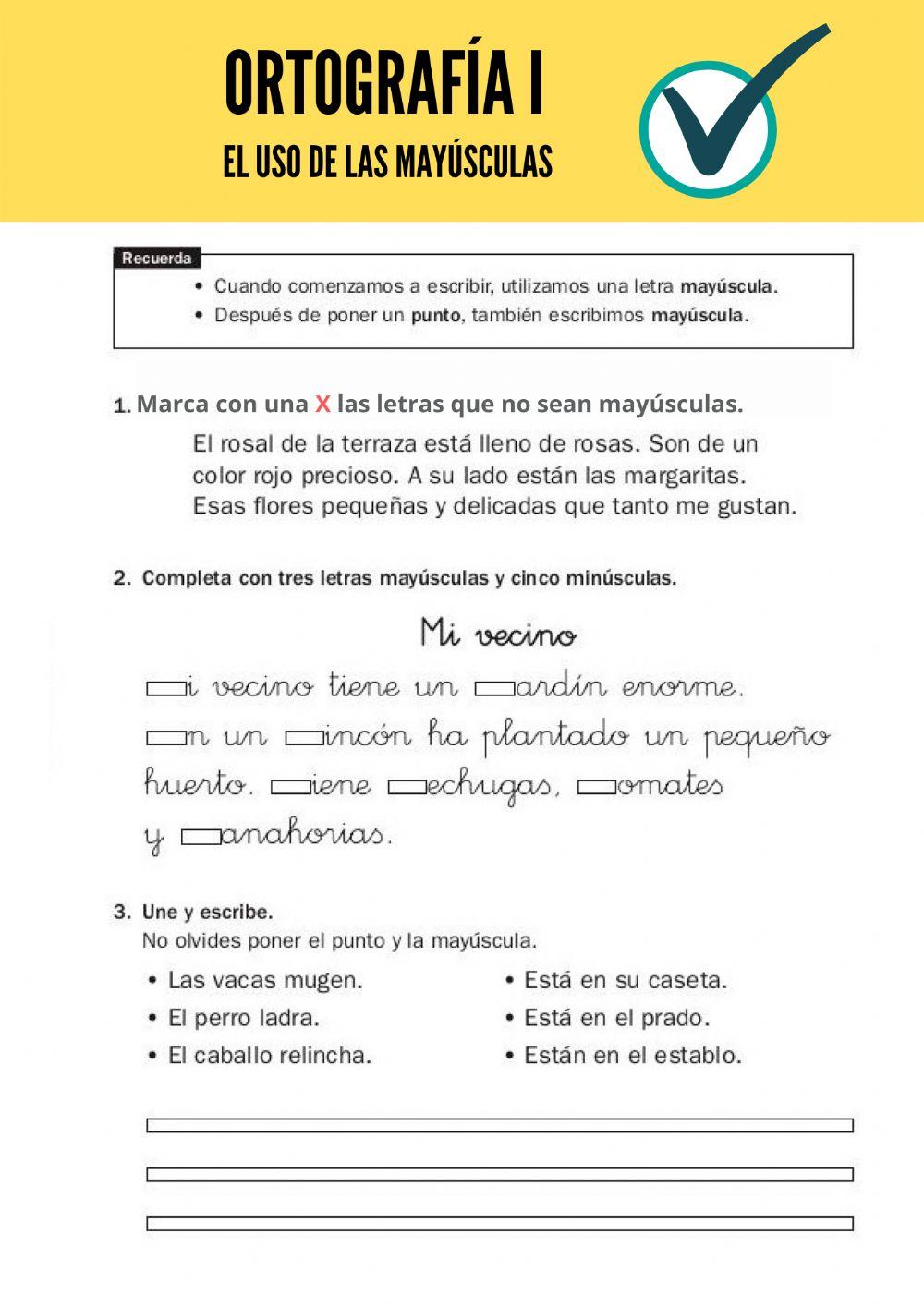 Ortografía I. Mayúsculas