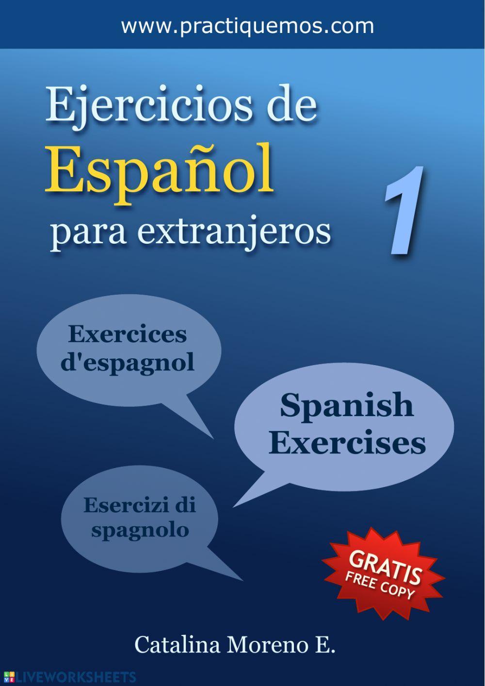 Gramática español ELE A1 básico
