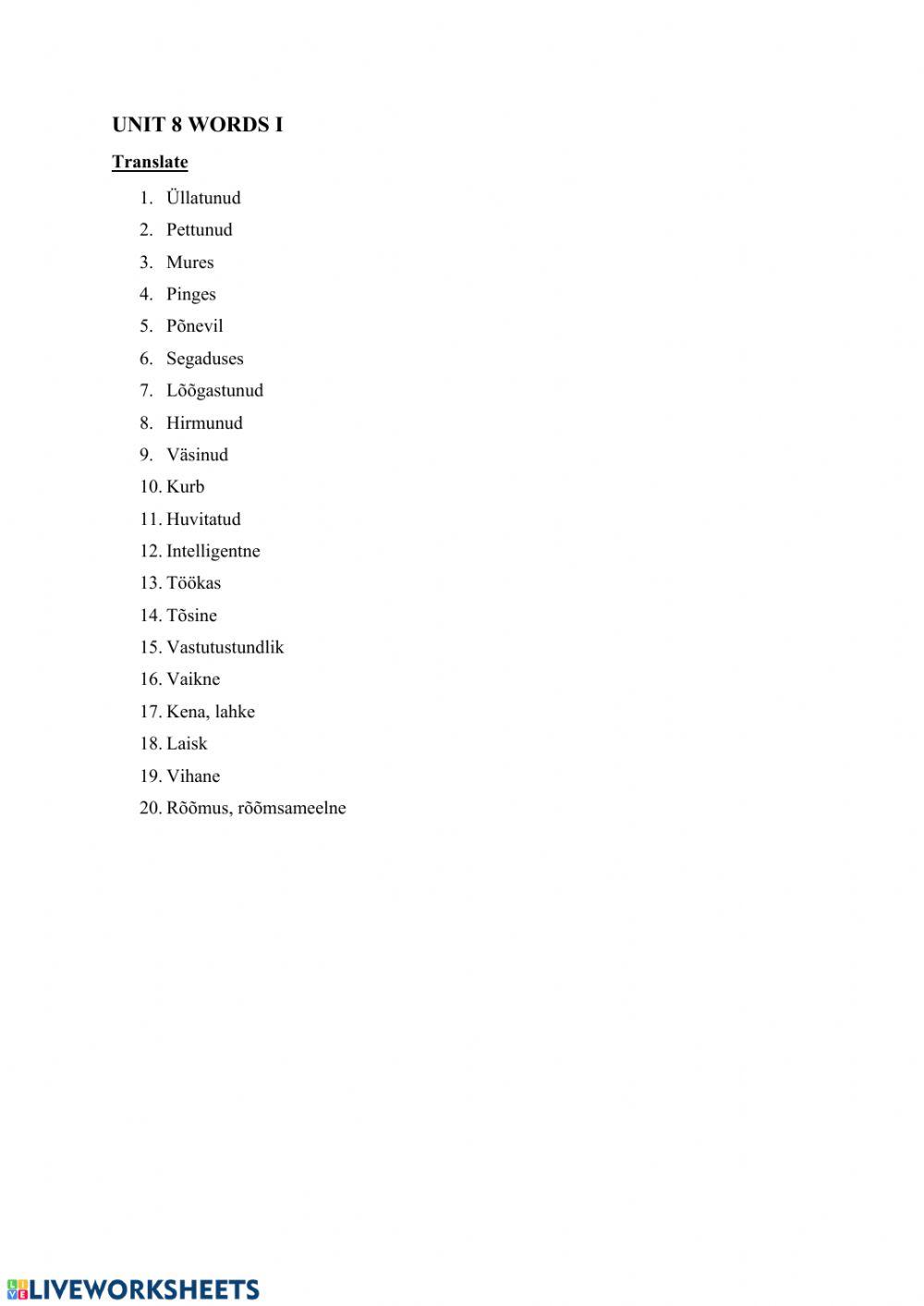 Feelings, personality