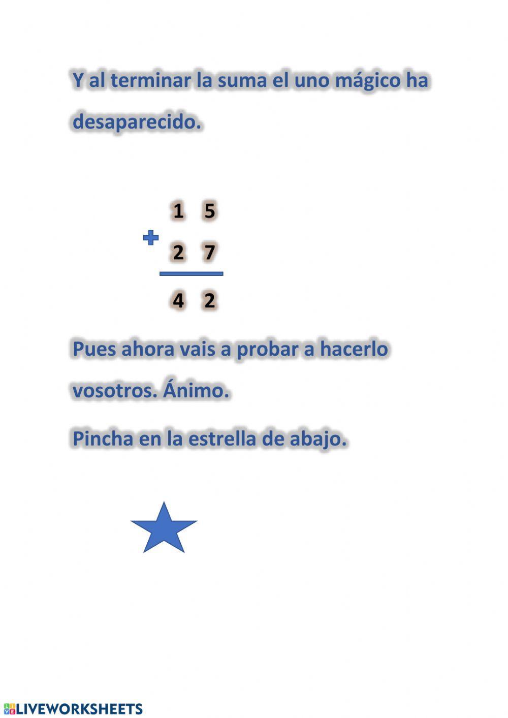 El uno mágico de la suma