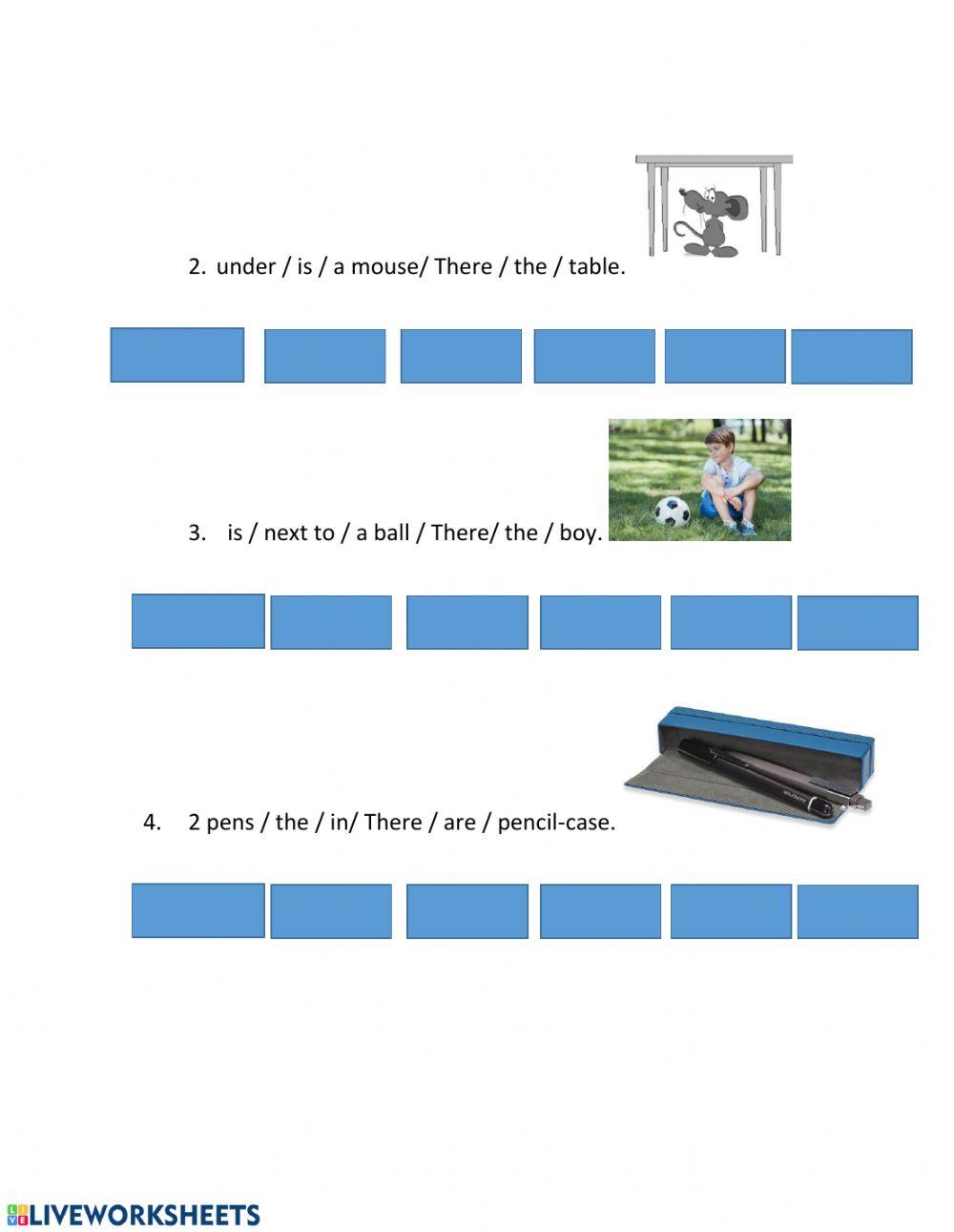 There is-are- Prepositions of Place