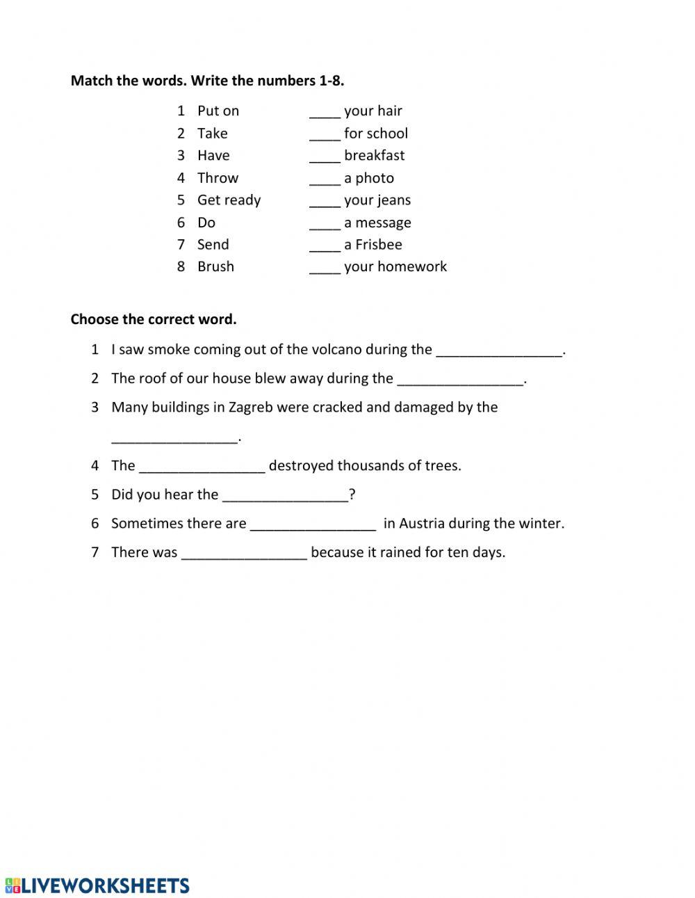 Unit 3 - past tenses