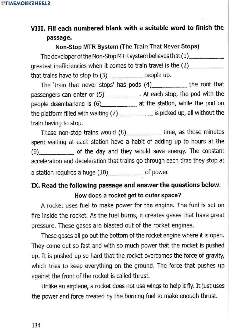 G7 - UNIT 11 - Travelling in the future