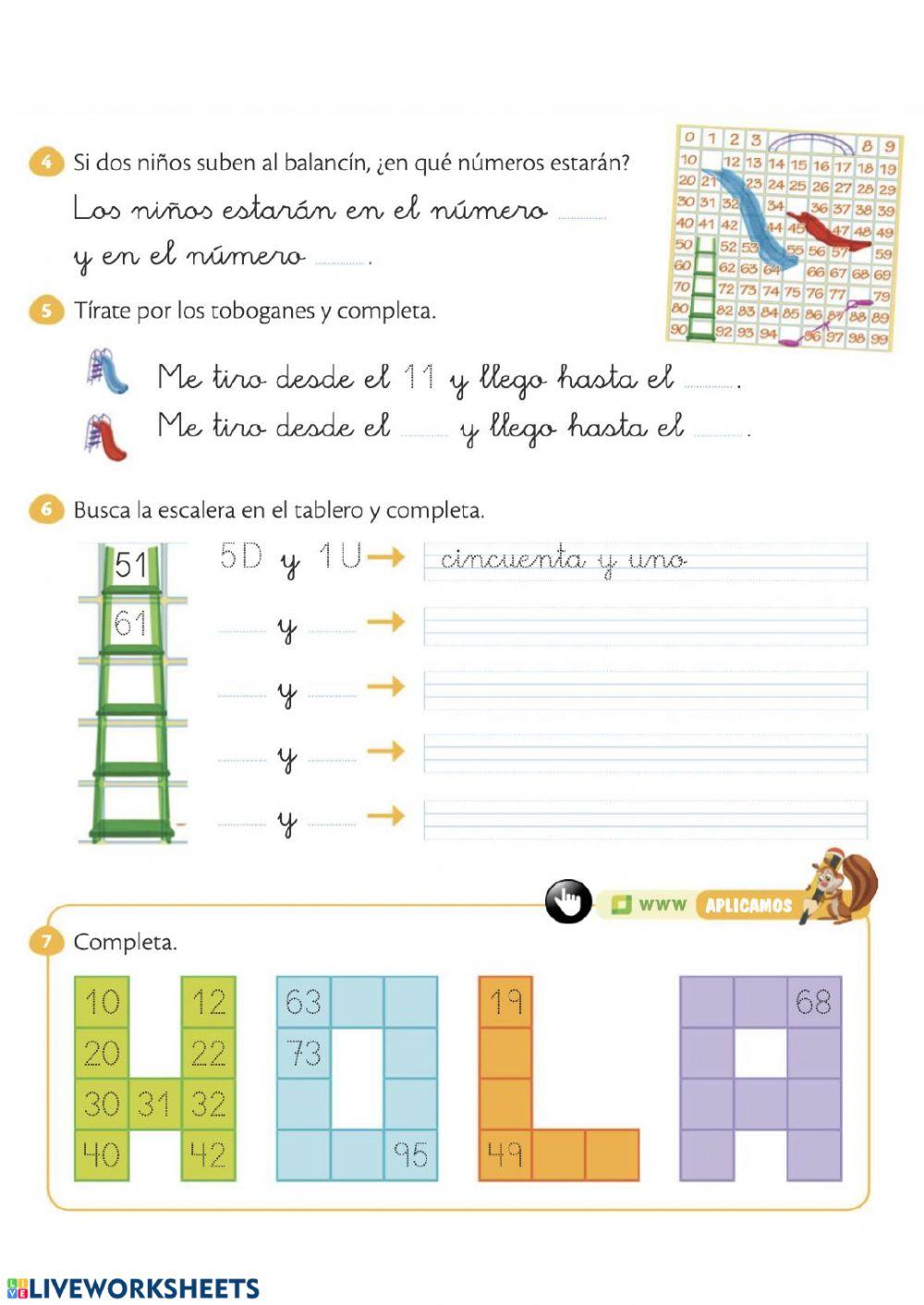 Números hasta el 100