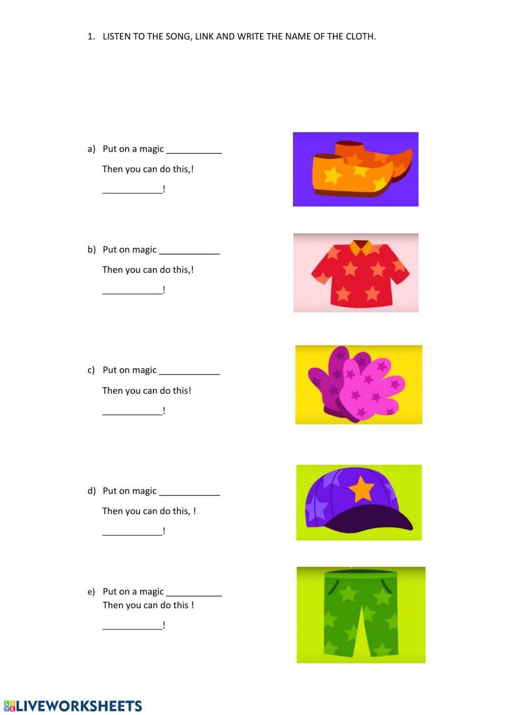 Pink Fong Clothes song