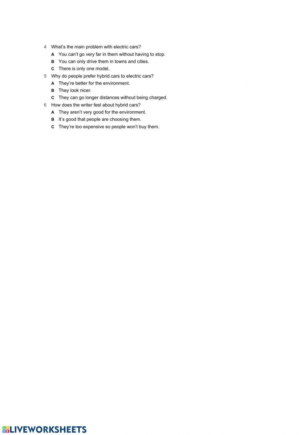 checkpoint  A2+-B1- READING- UNIT 6