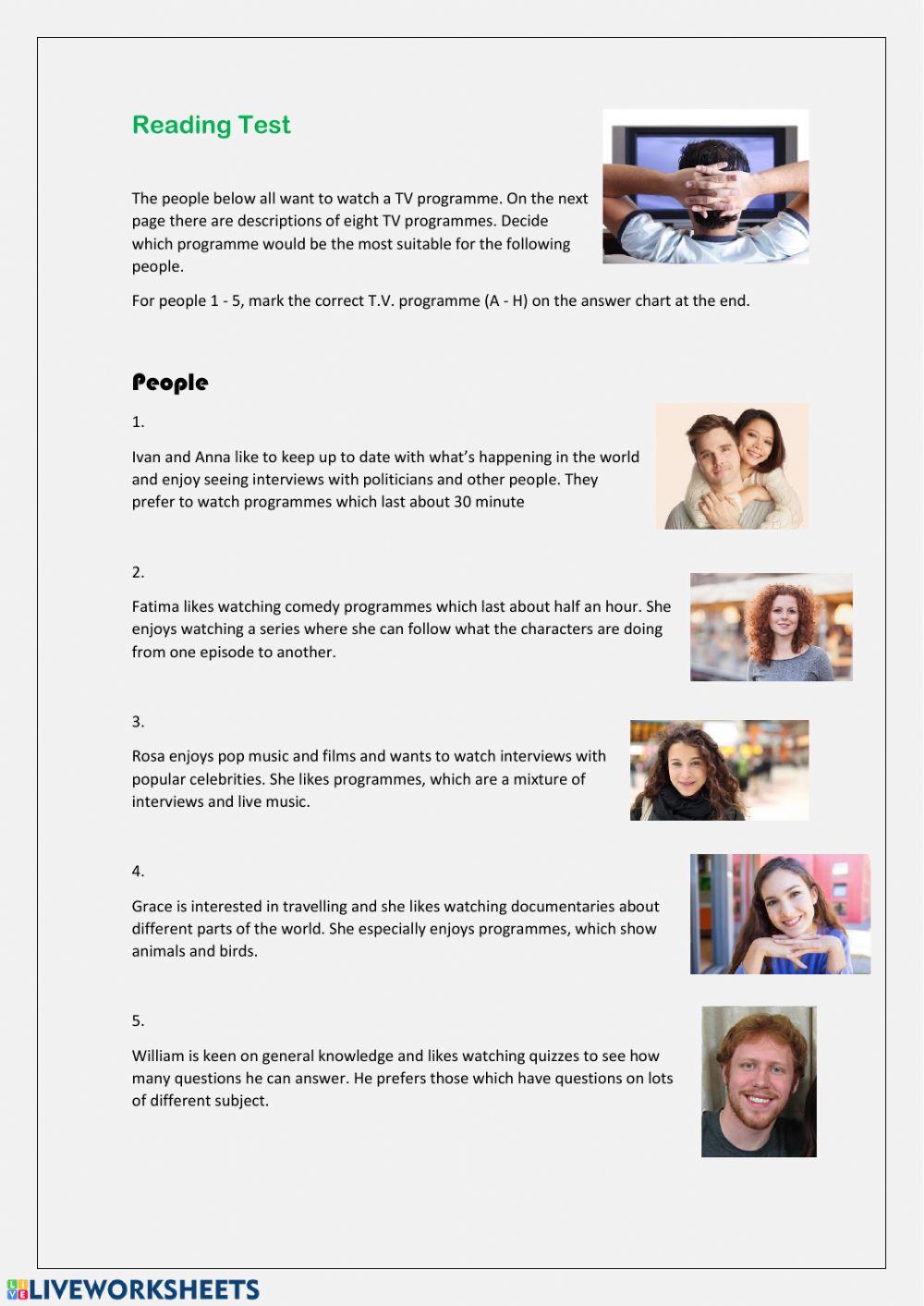 Reading comprenhension