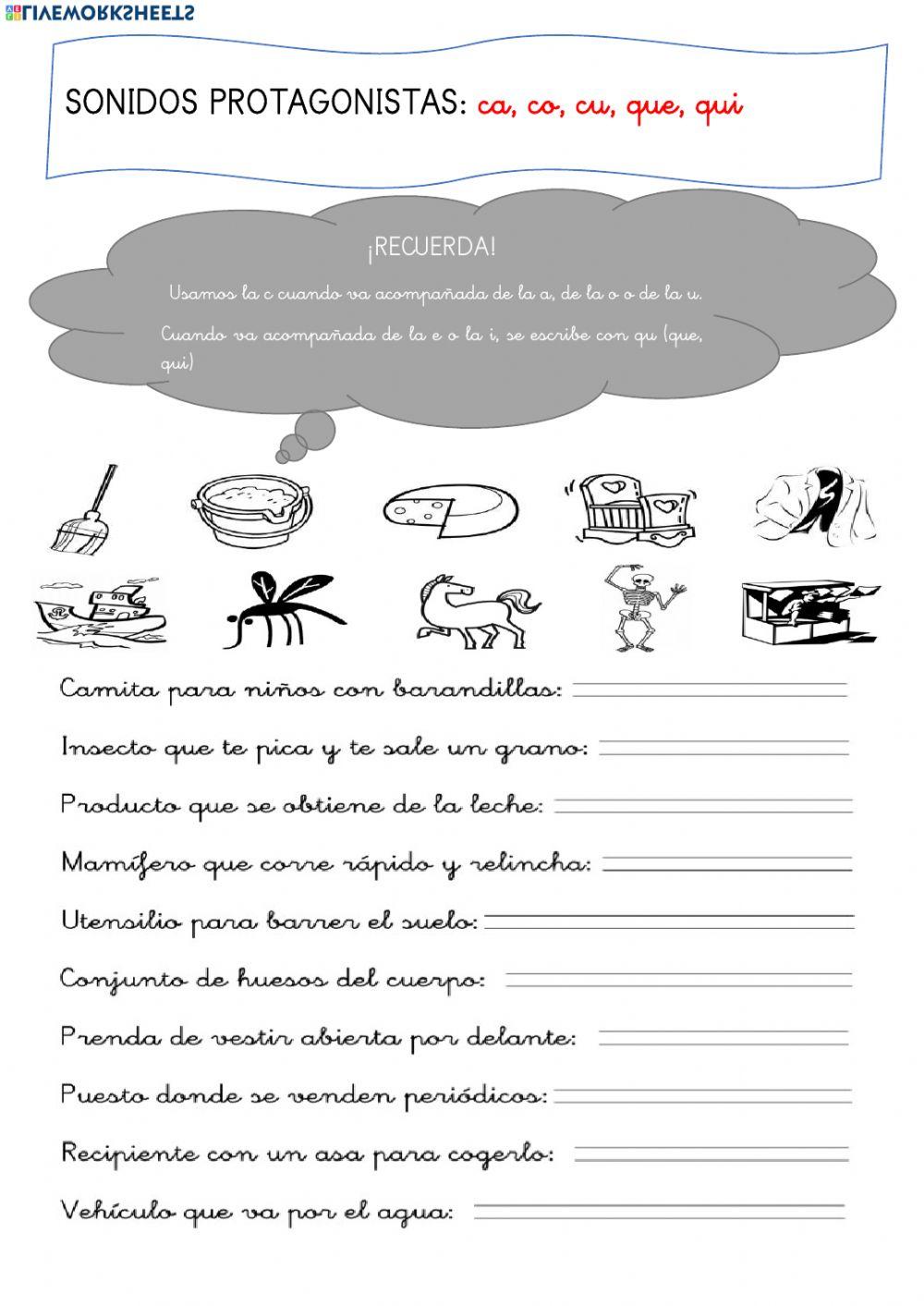 Autodictado fonemas c-q