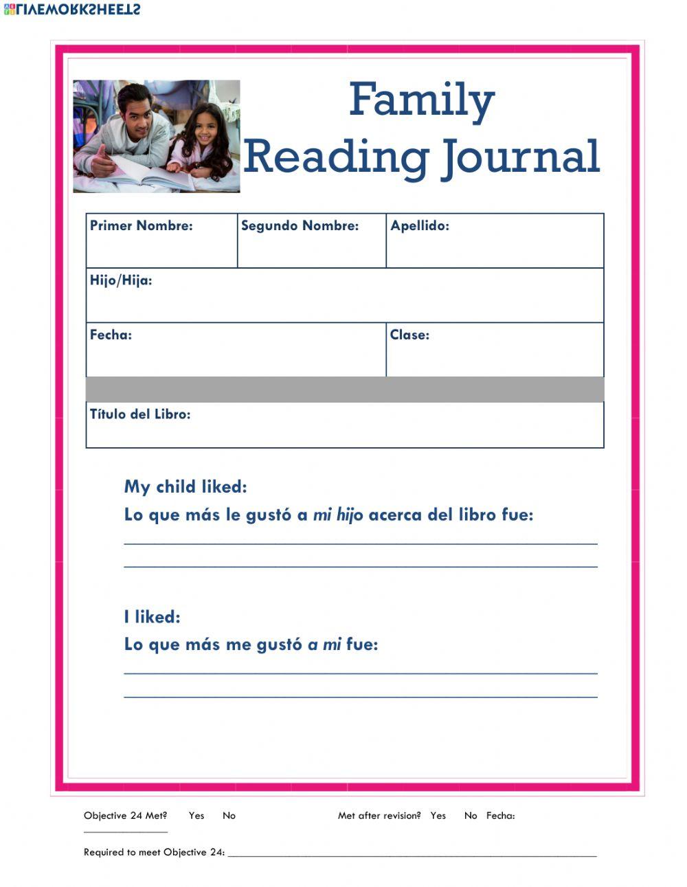 Reading Journal 24 - Spanish