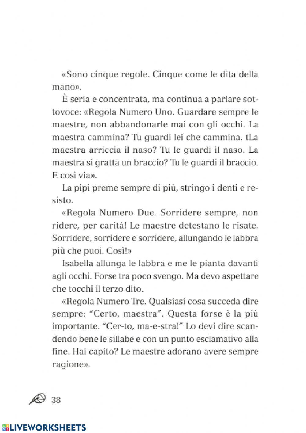 La sistemazione delle maestre