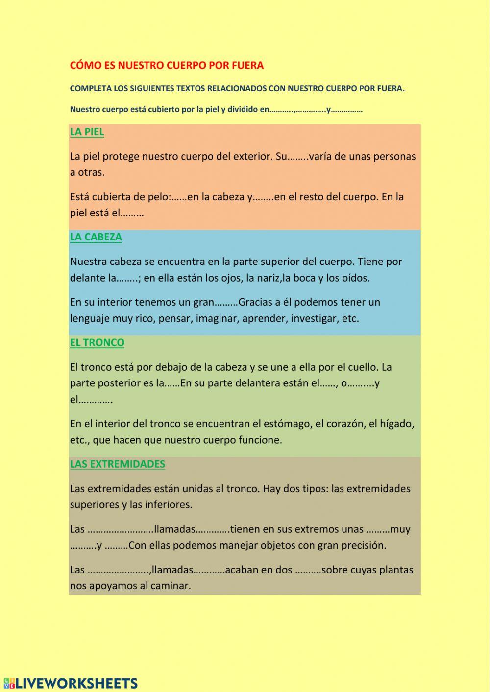 Nuestro cuerpo por fuera