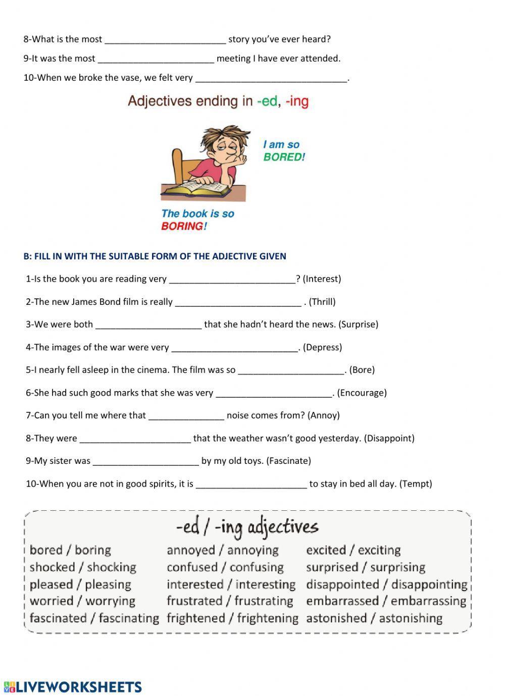 7th ed-ing adjectives