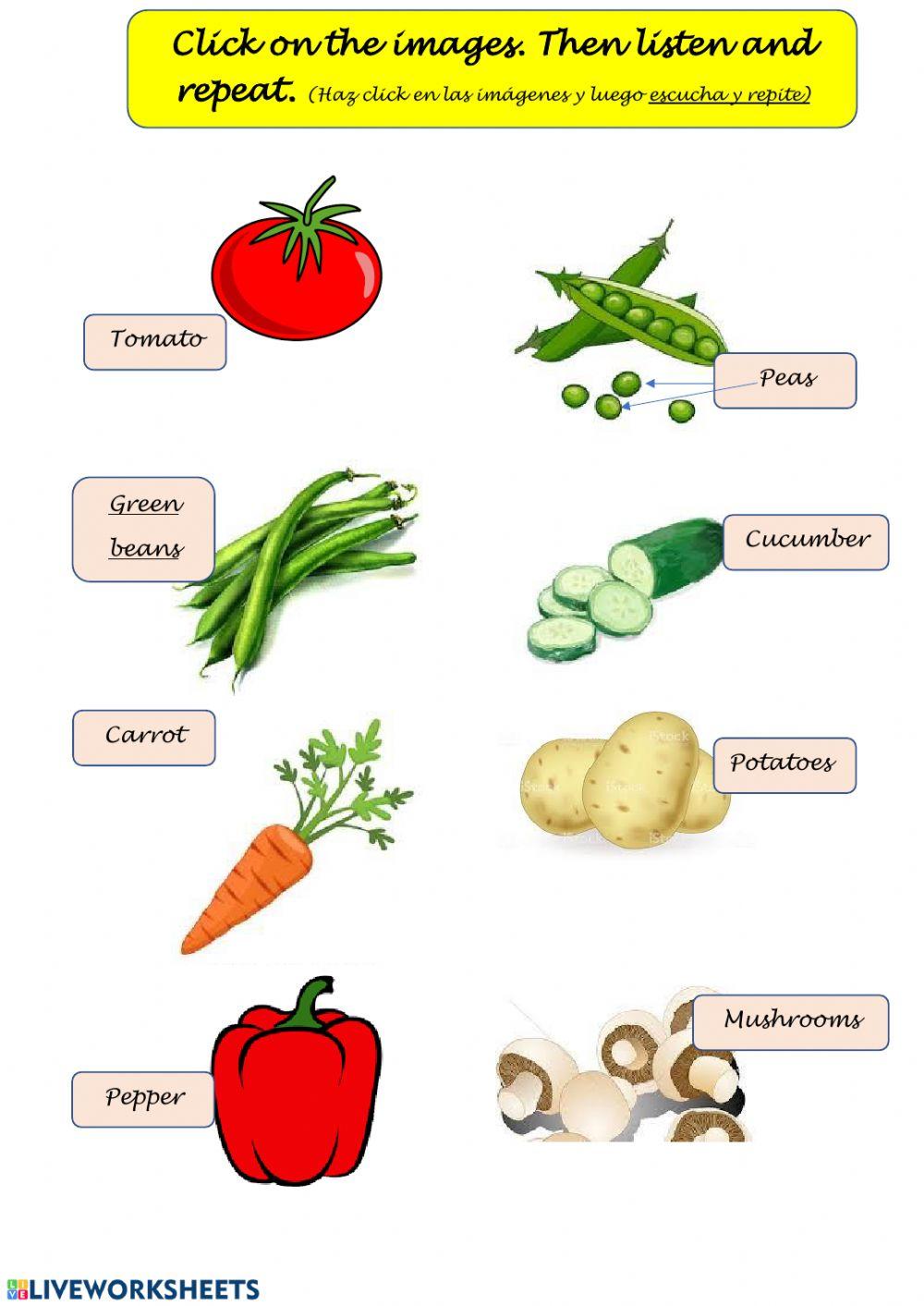 Vegetables : Listening