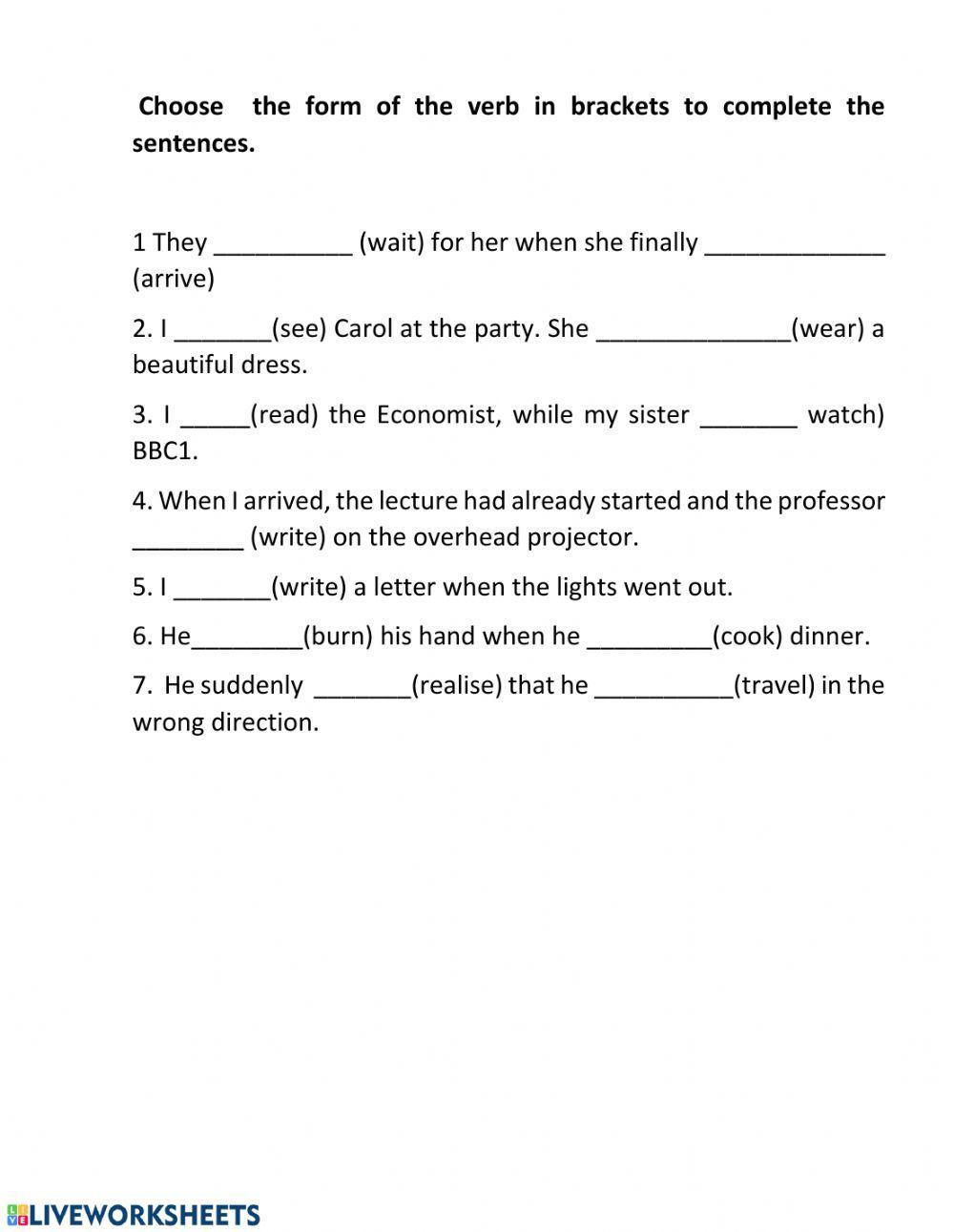 Past Simple vs Past Continuos