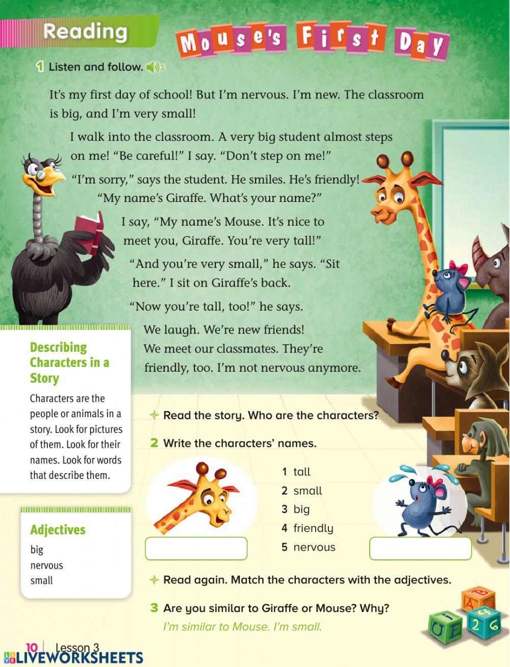 Mouse-s first day of class