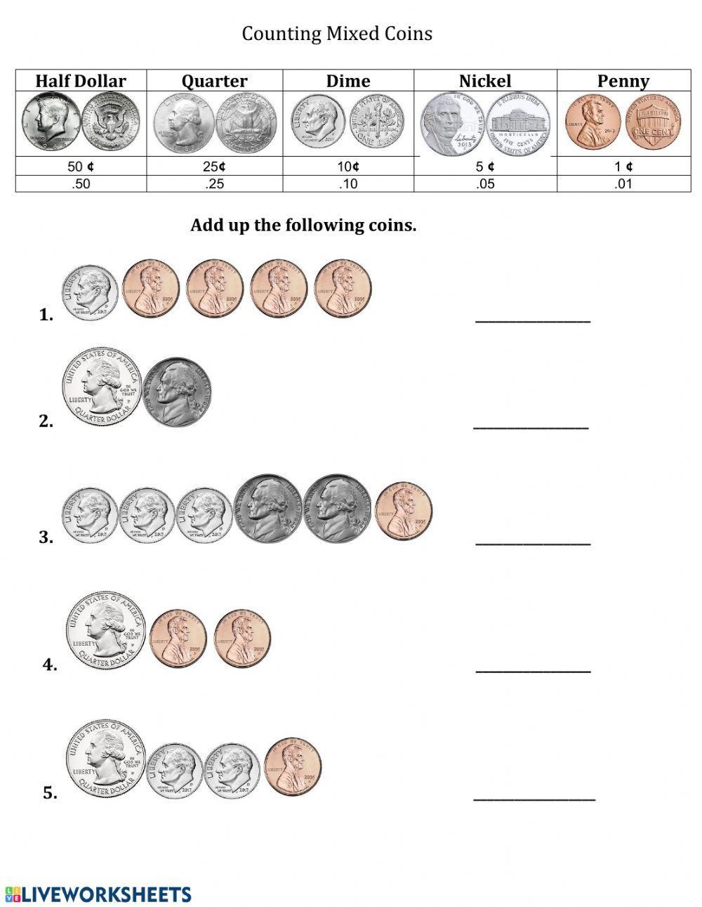 Counting Mixed Coins -1