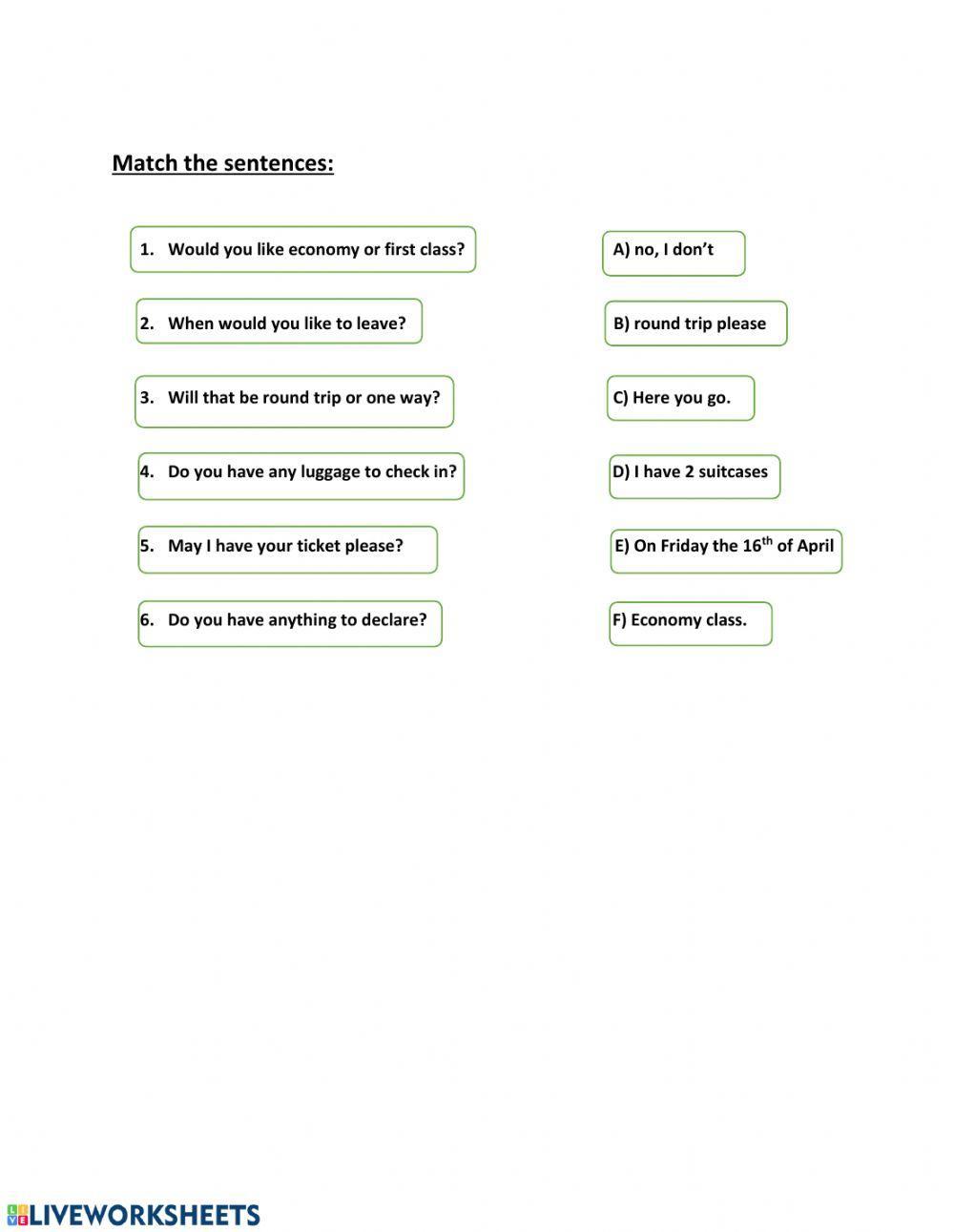 Airport conversation