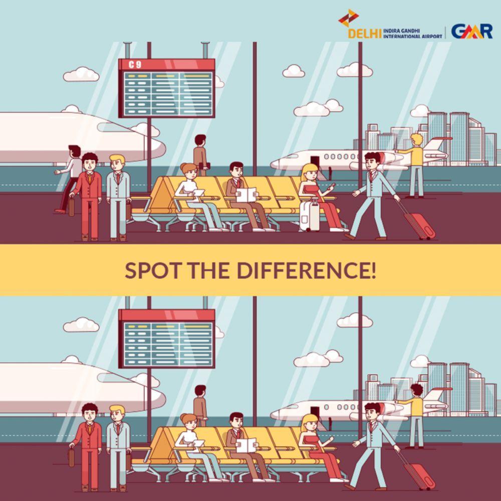 Spot the difference - airport