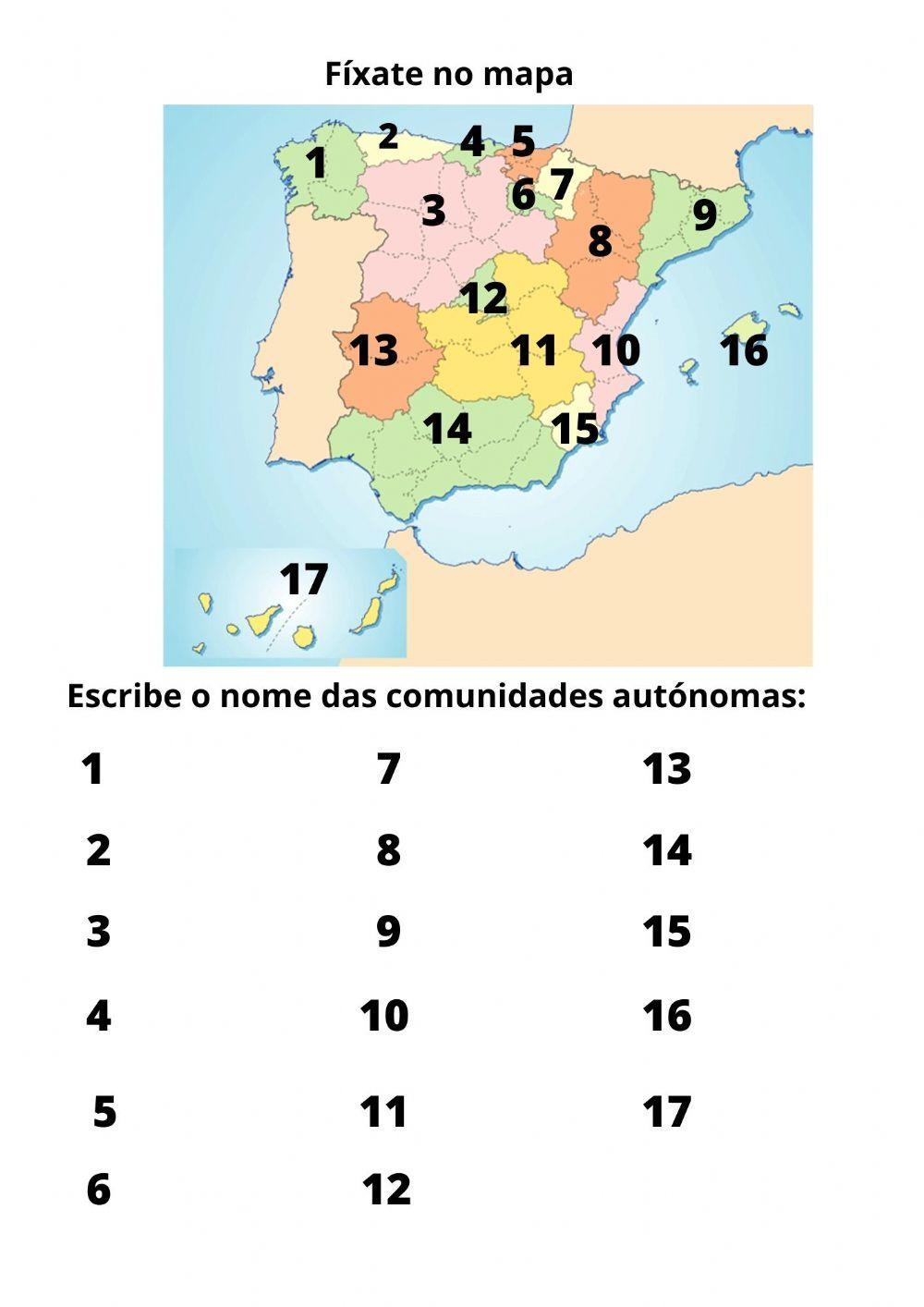 Comunidades Autónomas de España