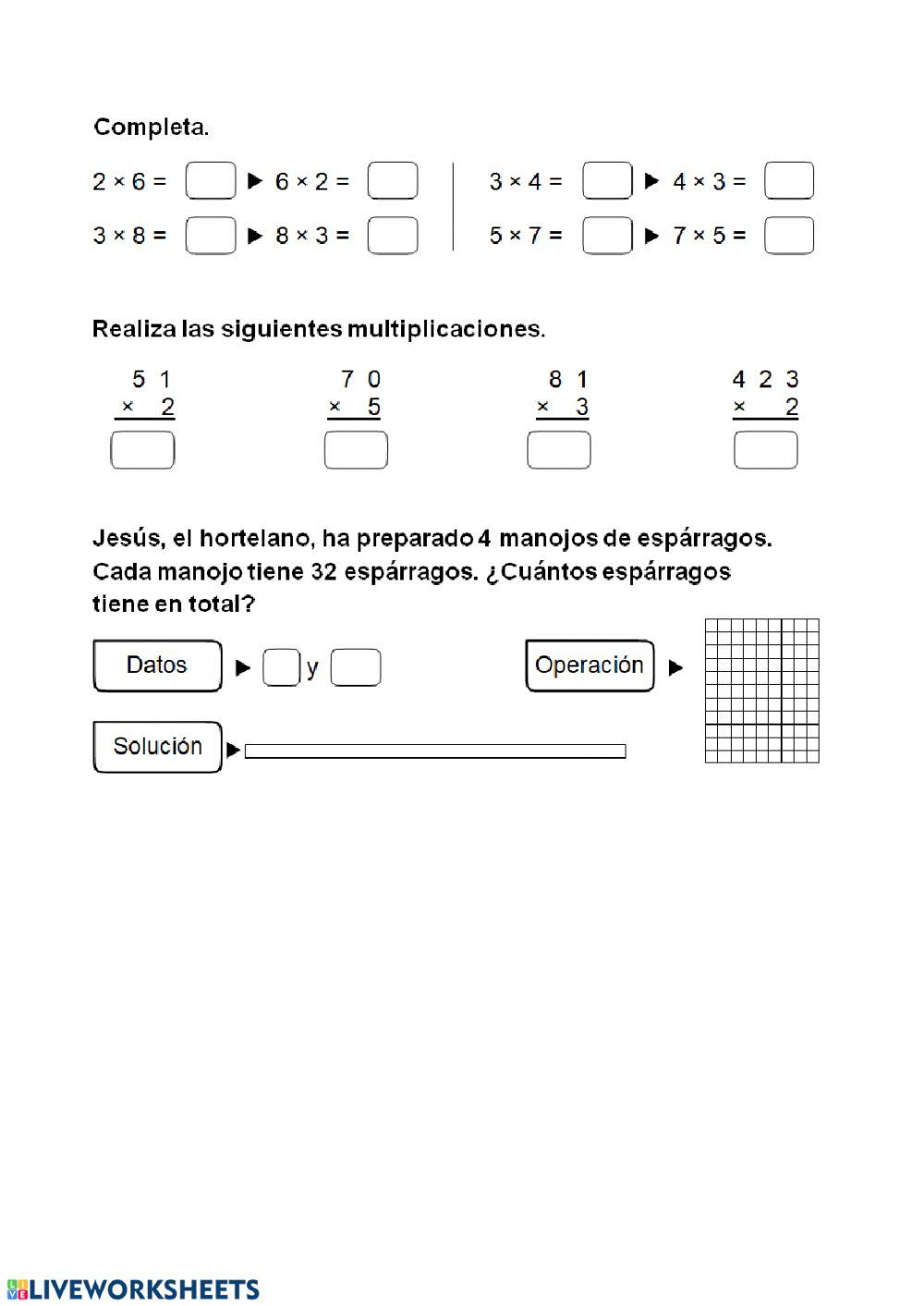 Repaso matemáticas 2º.