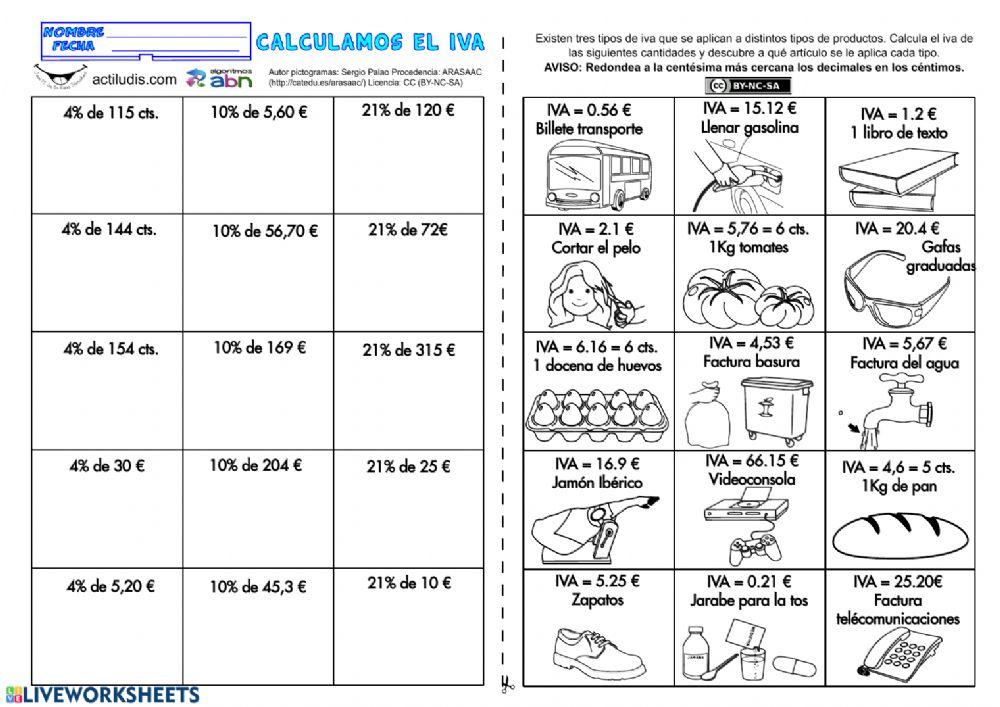 Calculamos el IVA