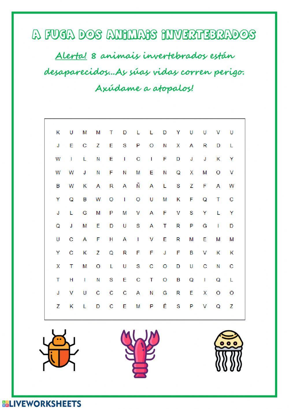 Animais invertebrados