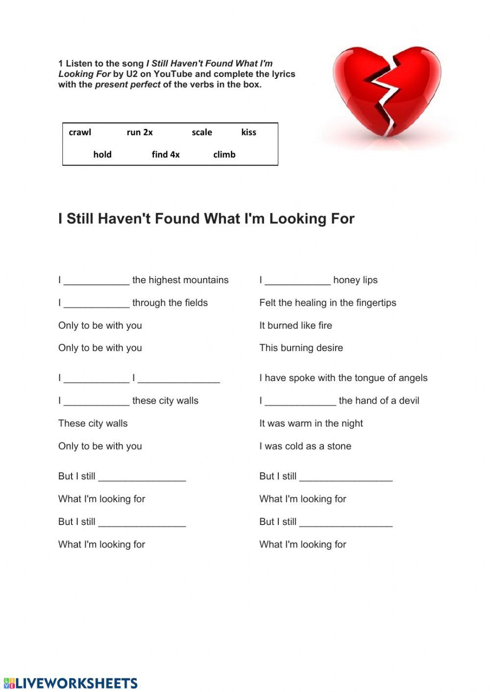 I Still Haven't Found What I'm Looking For